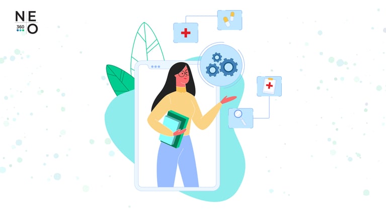 Healthcare Social Media Ways A Medical Practice Can Show It Cares Vector - NEO360